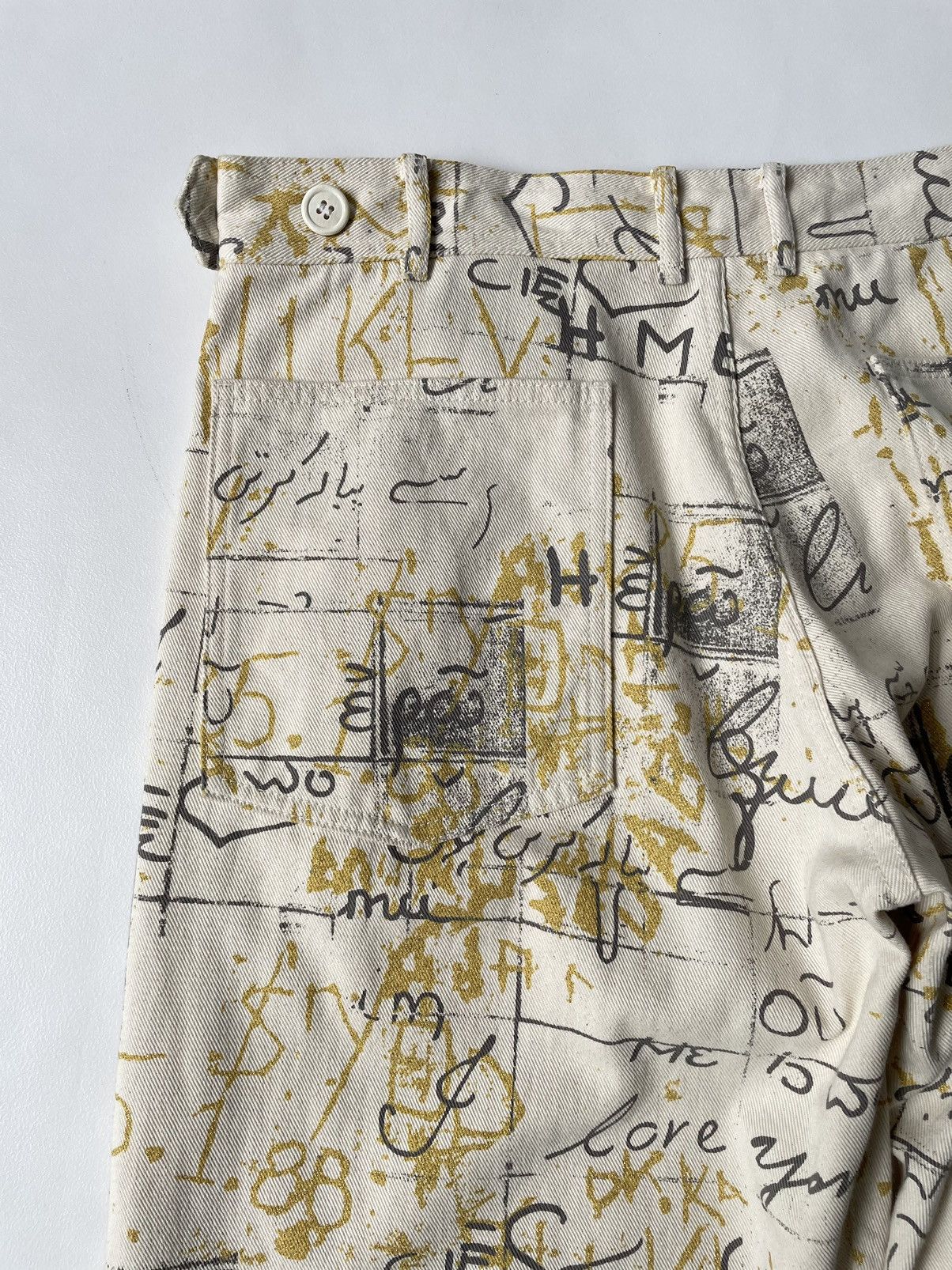 Comme des Garcons S/S 07 ‘Text Print’ Utility Trousers Size US 36 / EU 52 - 12 Thumbnail