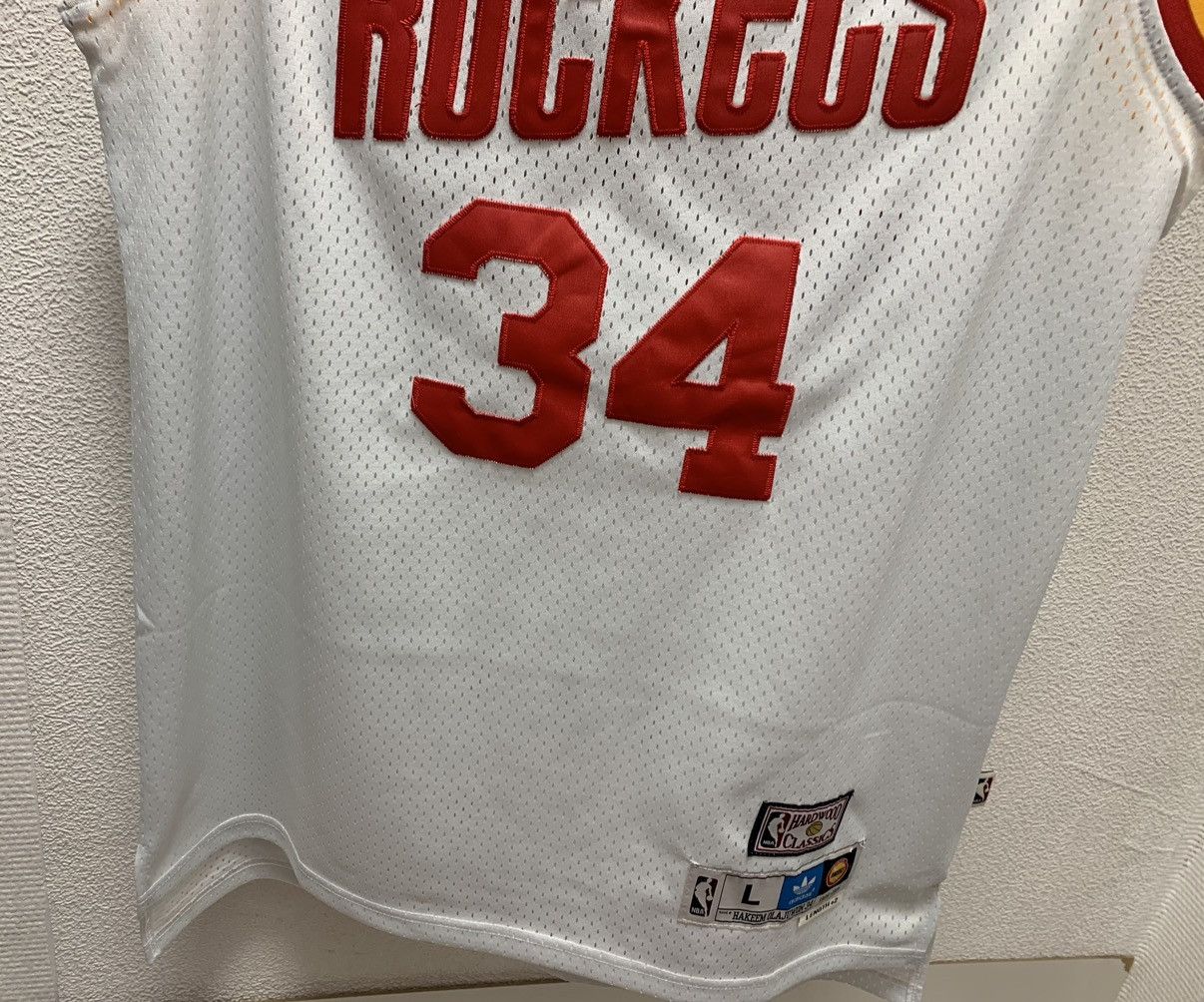 Adidas Olajuwon adidas nba jersey Houston rockets L sz 34 vintage Size US L / EU 52-54 / 3 - 4 Thumbnail