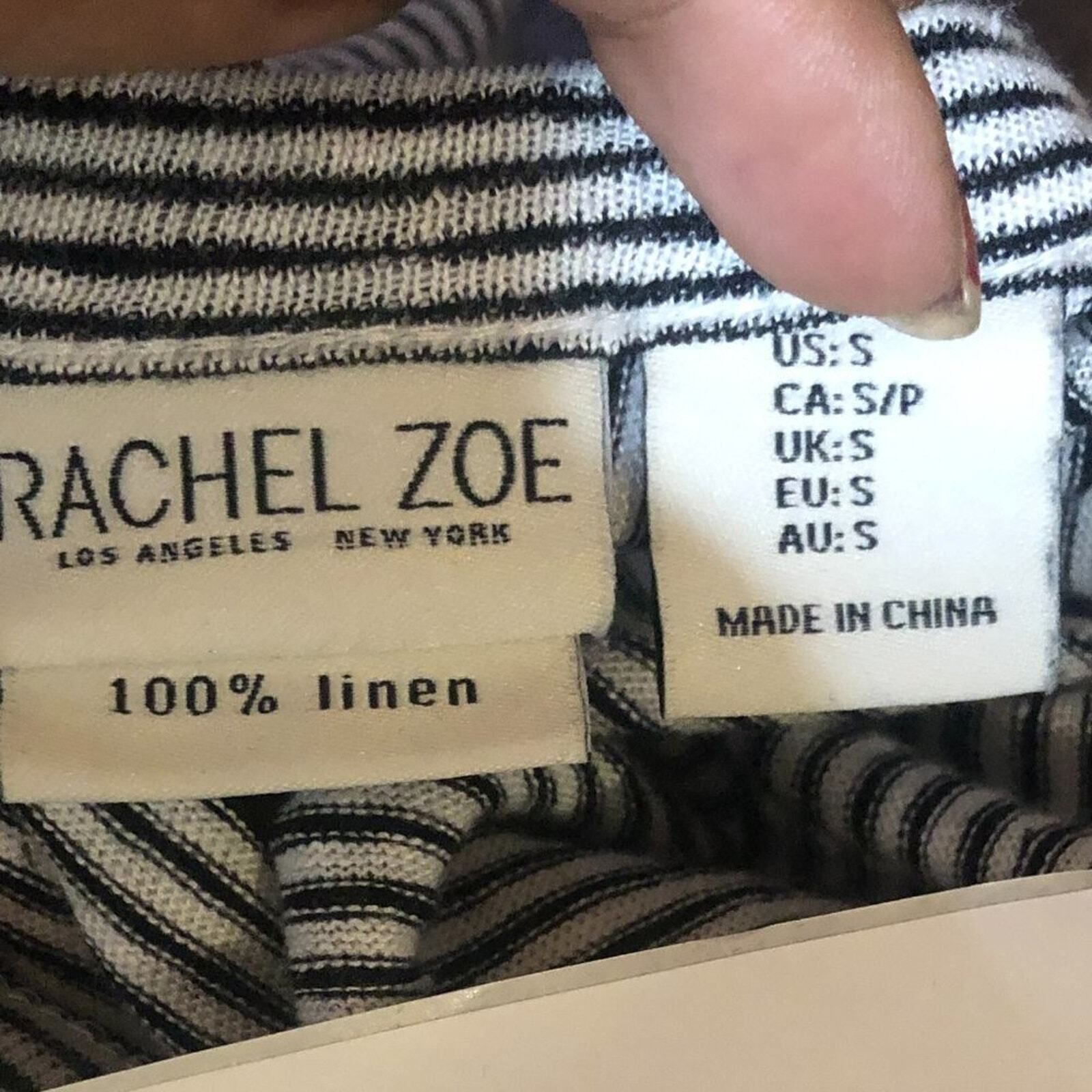 Rachel Zoe Rachel Zoe Tie Knot Front Sleeveless Top Size Small Navy Blu Size S / US 4 / IT 40 - 7 Thumbnail