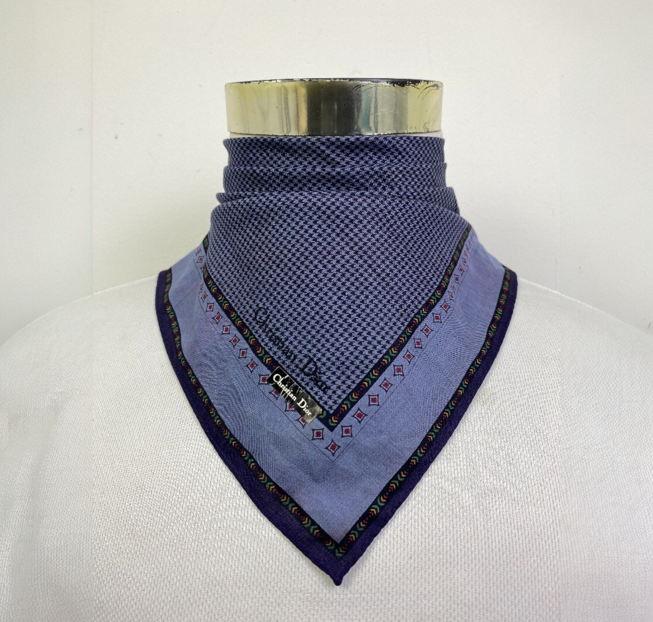 Christian Dior Monsieur Vintage Christian Dior Handkerchief / Neckerchief HKC1028 Size ONE SIZE - 1 Thumbnail