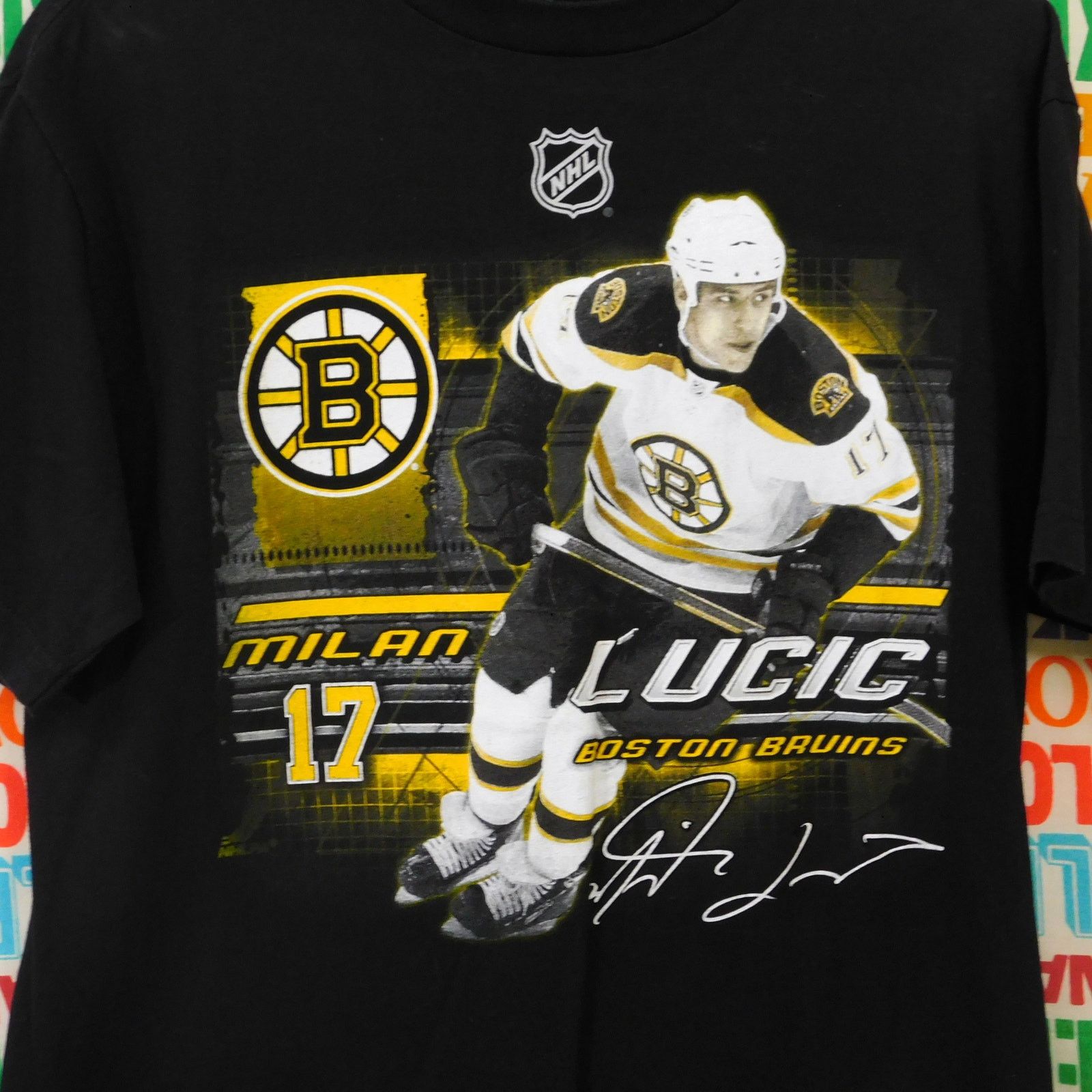 NHL NHL Boston Bruins Milan Lucic Graphic T Shirt Size M Black Size US M / EU 48-50 / 2 - 3 Thumbnail
