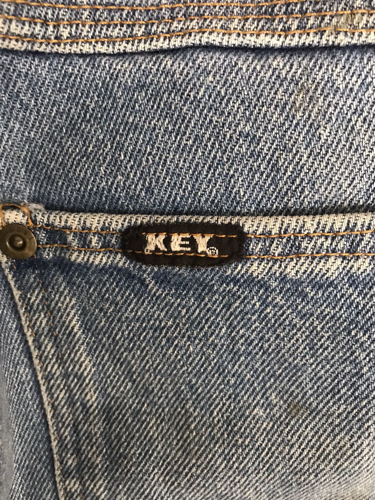 Vintage Vintage key double knee denim Size US 35 - 9 Thumbnail