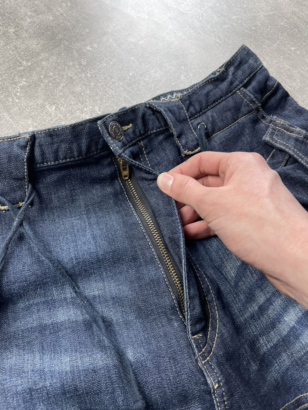 Japanese Brand × PPFM PPFM Archive Slim Japanese Cargo Y2K Biker Jeans Size US 30 / EU 46 - 10 Thumbnail