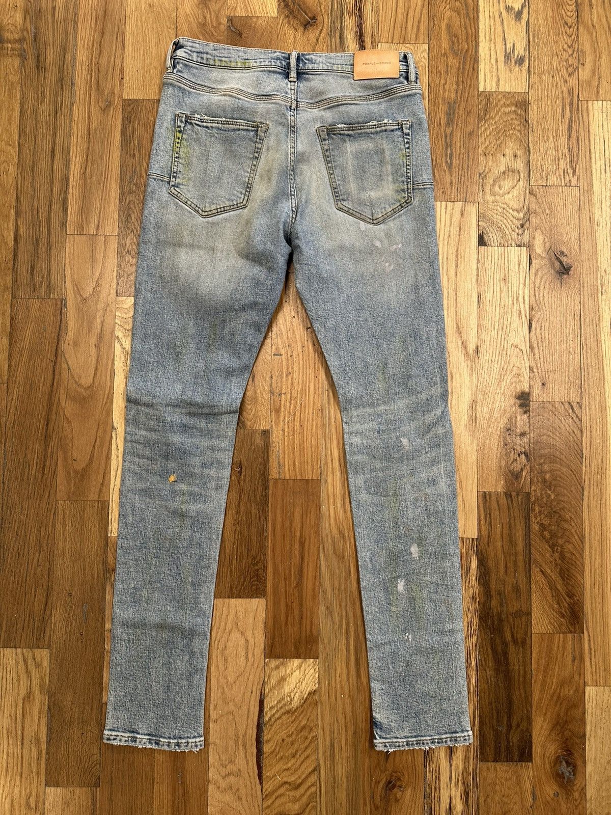 Purple Brand Purple Brand Knee Hole Highlight Blue Denim Jeans Size 32 Size US 32 / EU 48 - 2 Thumbnail