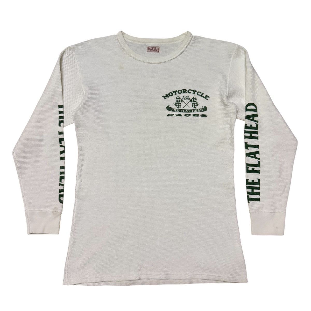The Flat Head The Flat Head Motorcycle Long Sleeve Big Logo T Shirt Size US S / EU 44-46 / 1 - 2 Thumbnail