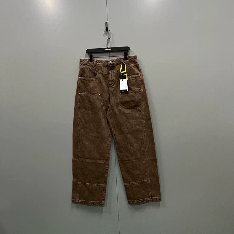 Louis Vuitton Louis Vuitton 24 FW brown wash effect straight leg pants 25 Size US 34 / EU 50 - 1 Thumbnail