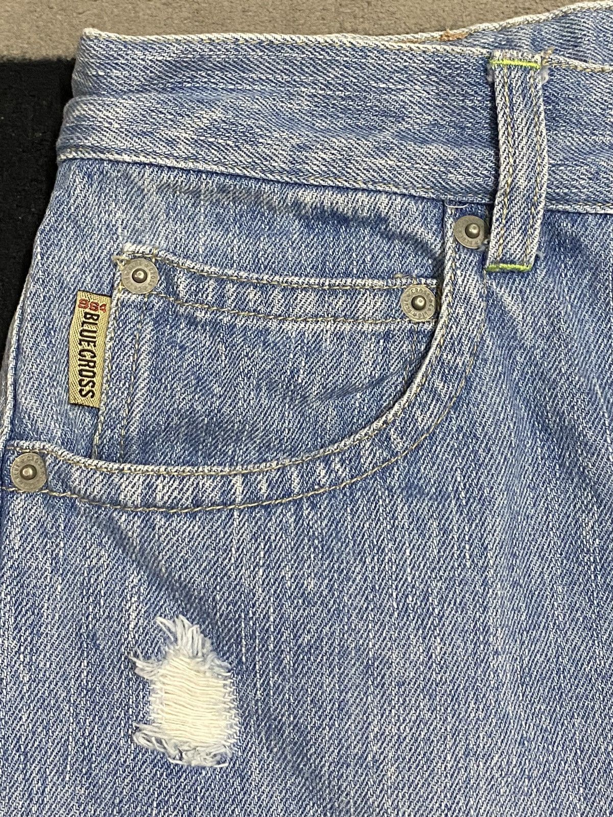 Japanese Brand Vintage Japanese Brands Faded Embroidered Distressed Jeans Size US 30 / EU 46 - 7 Thumbnail