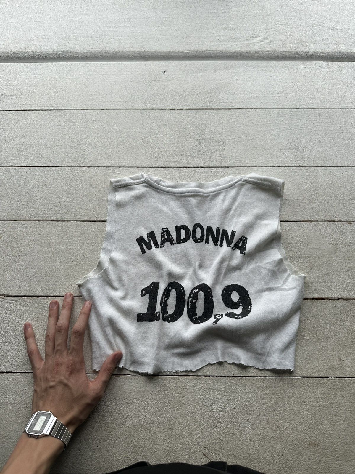 Vintage NJR🚨MADONNA 100,9 RARE BIG LOGO TOUR VINTAGE TANK TOP WMN Size S / US 4 / IT 40 - 1 Thumbnail