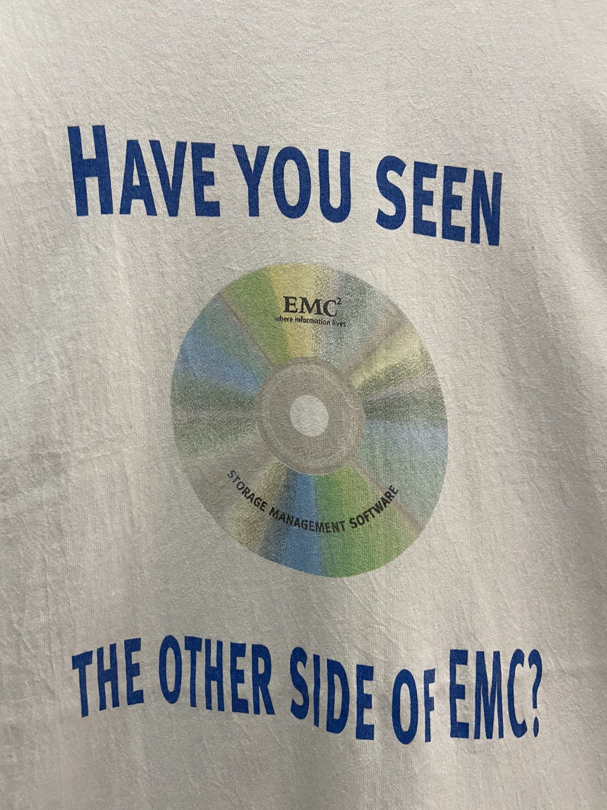 Vintage VINTAGE EMC STORAGE MANAGEMENT SOFTWARE TEE SHIRT Size US XL / EU 56 / 4 - 2 Thumbnail