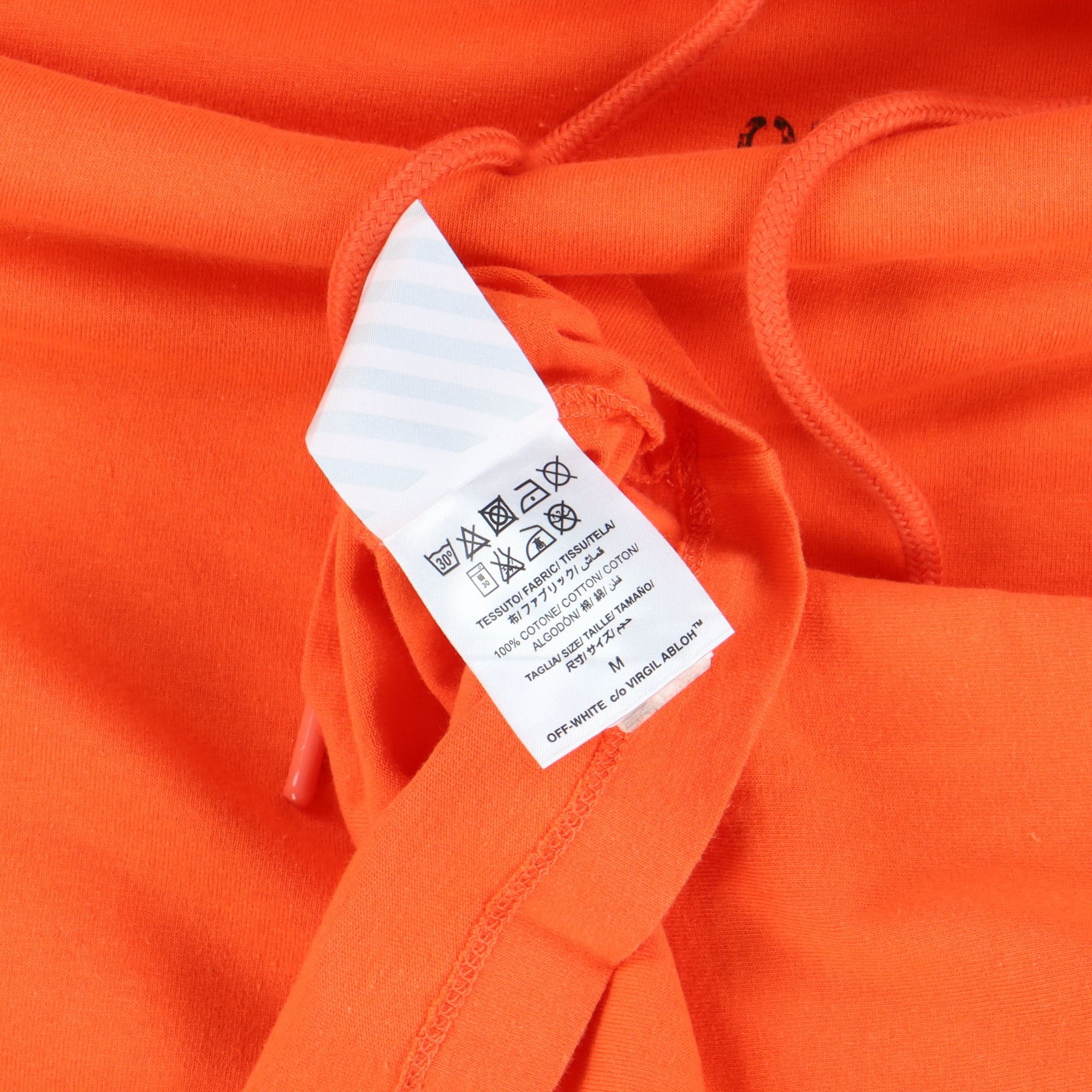 Off-White Orange Stencil Arrows Double Layered Hoodie Size US M / EU 48-50 / 2 - 7 Thumbnail