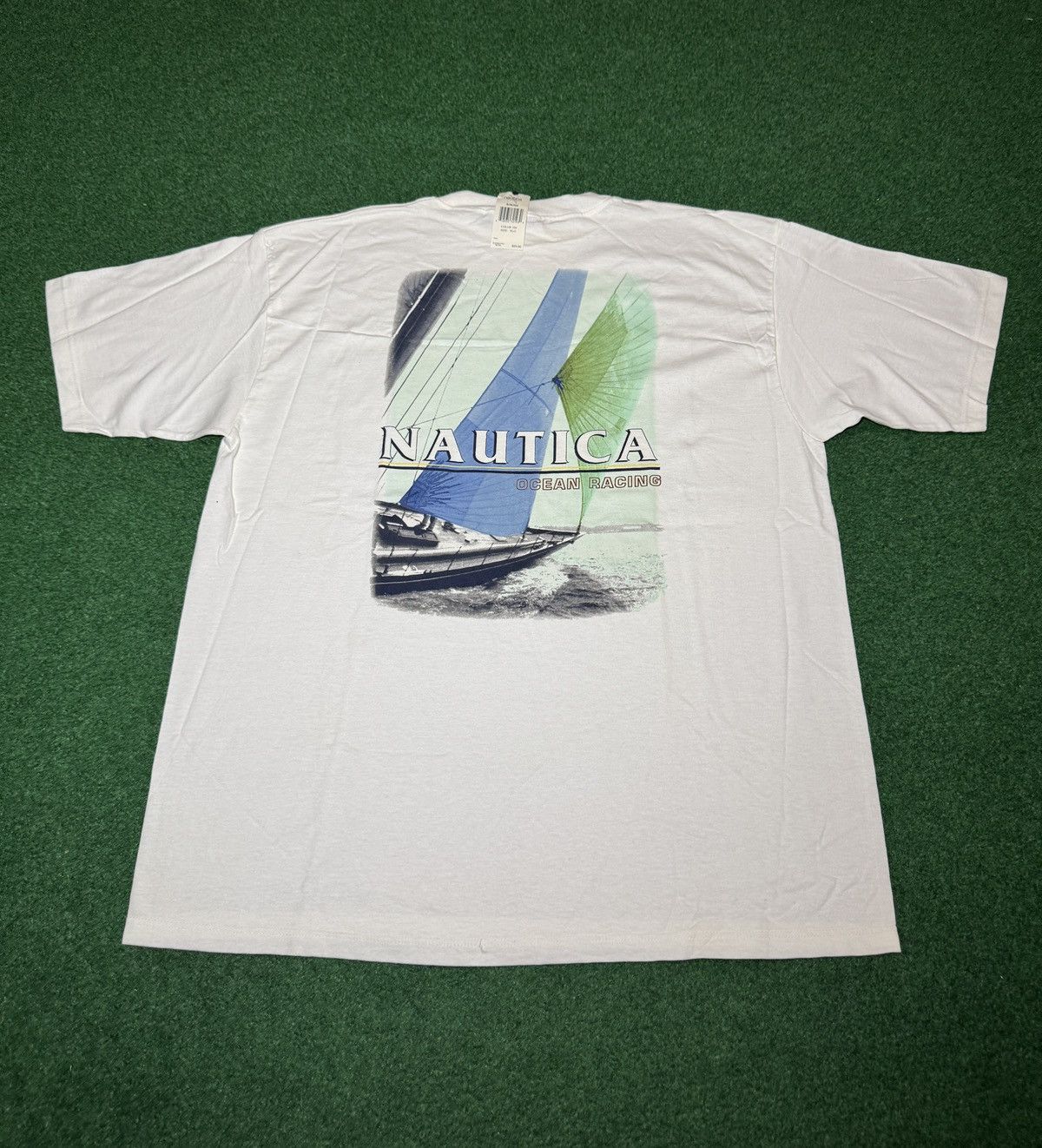 Nautica Nautica Sailing Vintage 90s T Shirt XL/XXL Baggy Hip Hop Size US XL / EU 56 / 4 - 1 Thumbnail