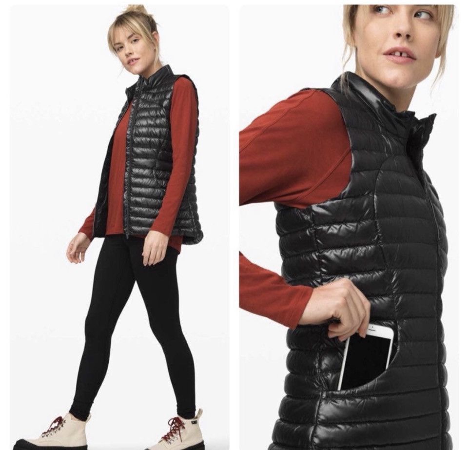 Lululemon Lululemon Pack it down Vest shining black Sz.8 Size M / US 6-8 / IT 42-44 - 1 Thumbnail