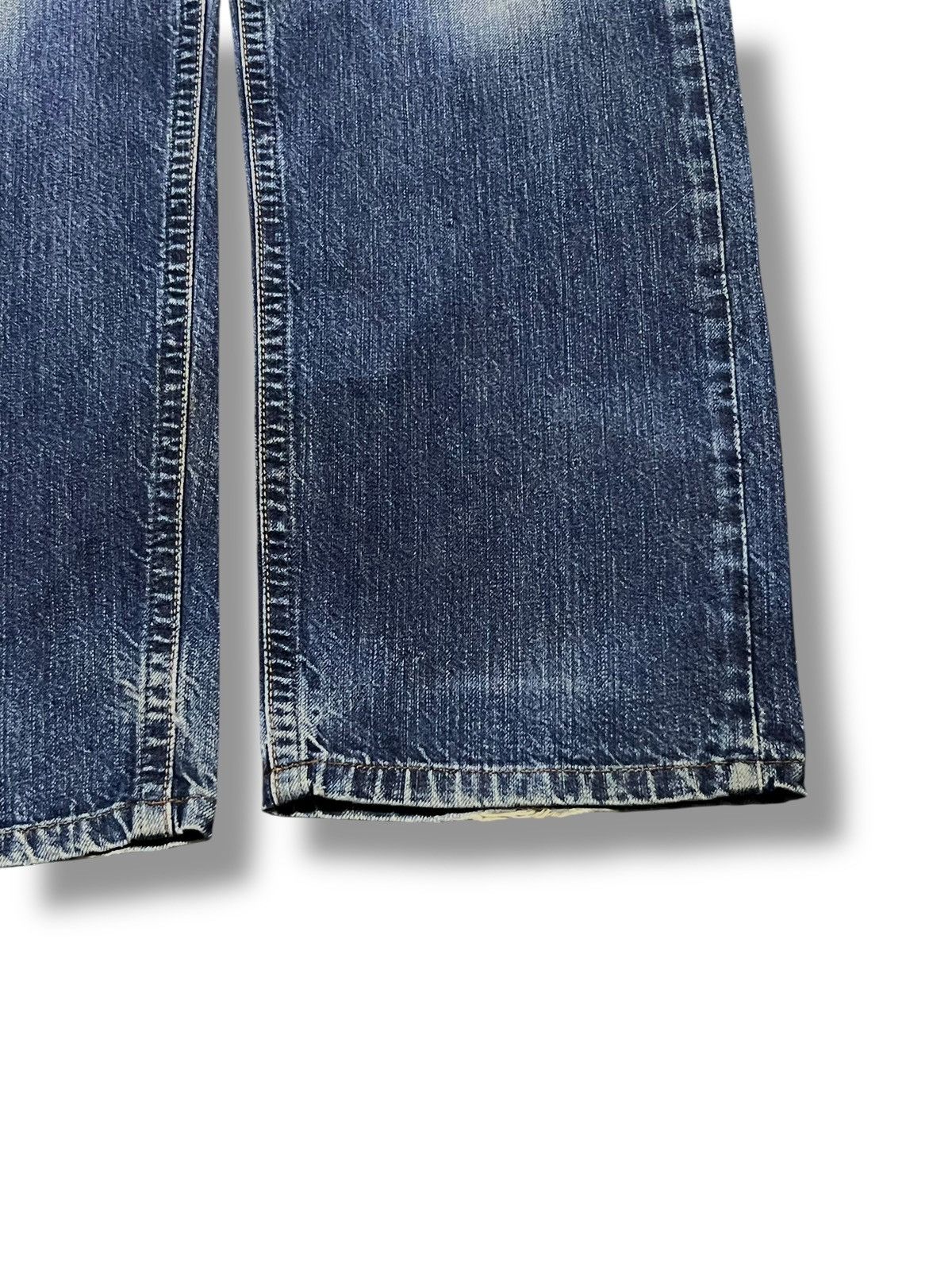 Edwin Loose Vintage Edwin 403 Japan - Black Distressed Denim Size US 34 / EU 50 - 7 Thumbnail