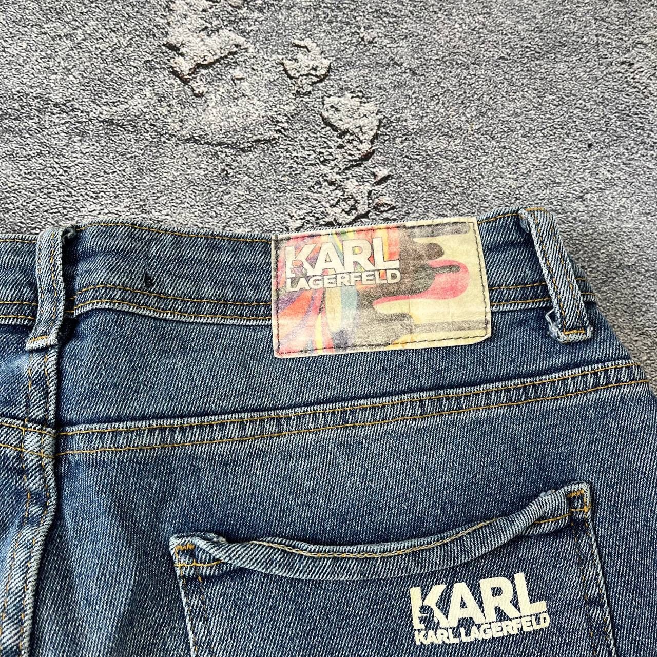 Karl Lagerfeld × Vintage Vintage Denim Karl Lagerfeld Flare denim pants/ Size US 34 / EU 50 - 12 Thumbnail