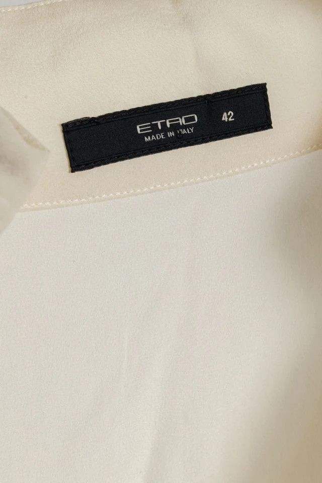 Etro Etro Cream Silk Cowl Neck Tunic Size M / US 6-8 / IT 42-44 - 7 Thumbnail