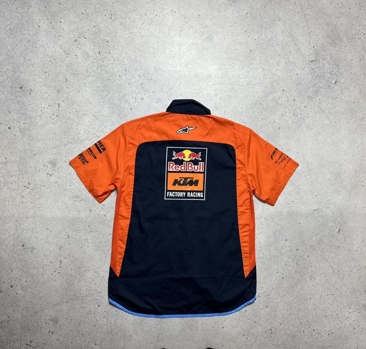 Vintage KTM Moto RedBull Alpinestars Vintage Racing Button Shirt Size US L / EU 52-54 / 3 - 10 Thumbnail