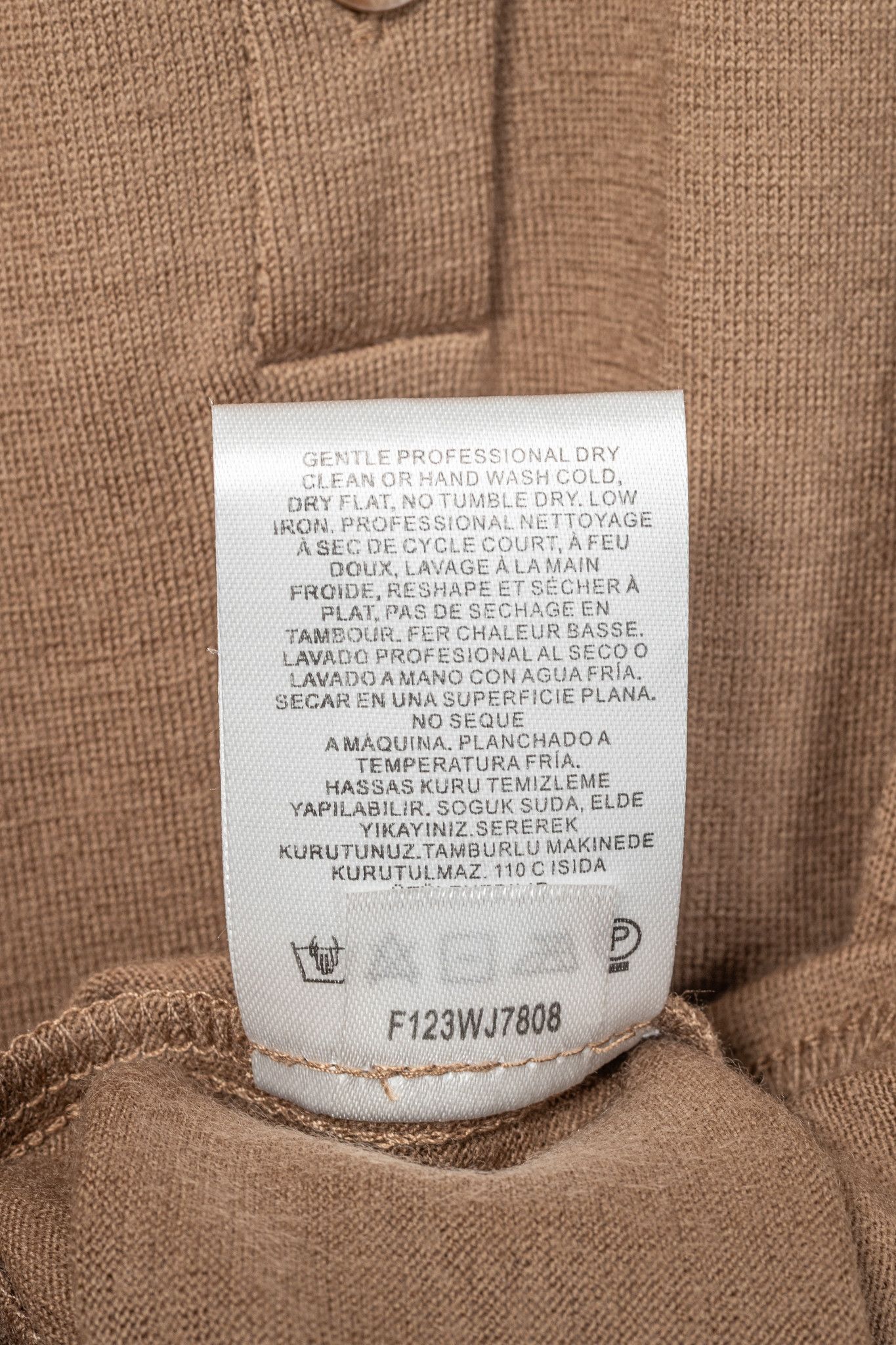 Tibi Tibi Sand Dune Wool Jersey Slim Polo Top Size M / US 6-8 / IT 42-44 - 10 Thumbnail
