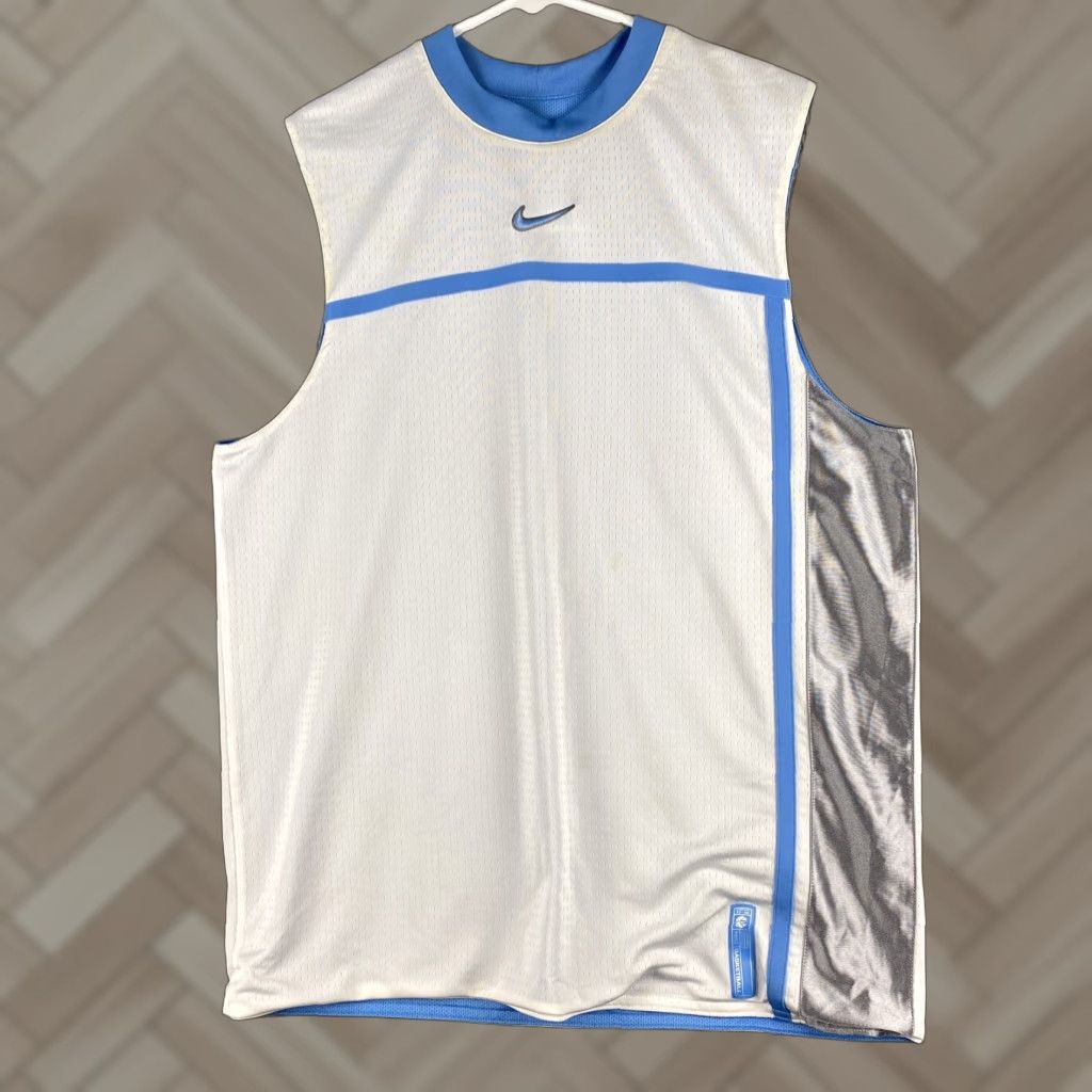Nike Nike Men's Team Jersey Basketball Sleeveless Tank Shirt Reversible Blue /49-6 L Size 44-? Size US L / EU 52-54 / 3 - 1 Thumbnail
