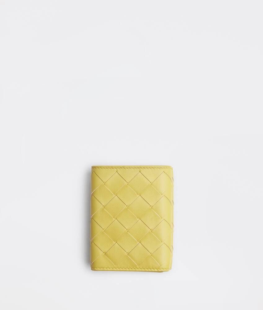 Bottega Veneta o1n1vont1124 Size: OS / Tri-Fold Flap Wallet in Yellow Size ONE SIZE - 2 Thumbnail