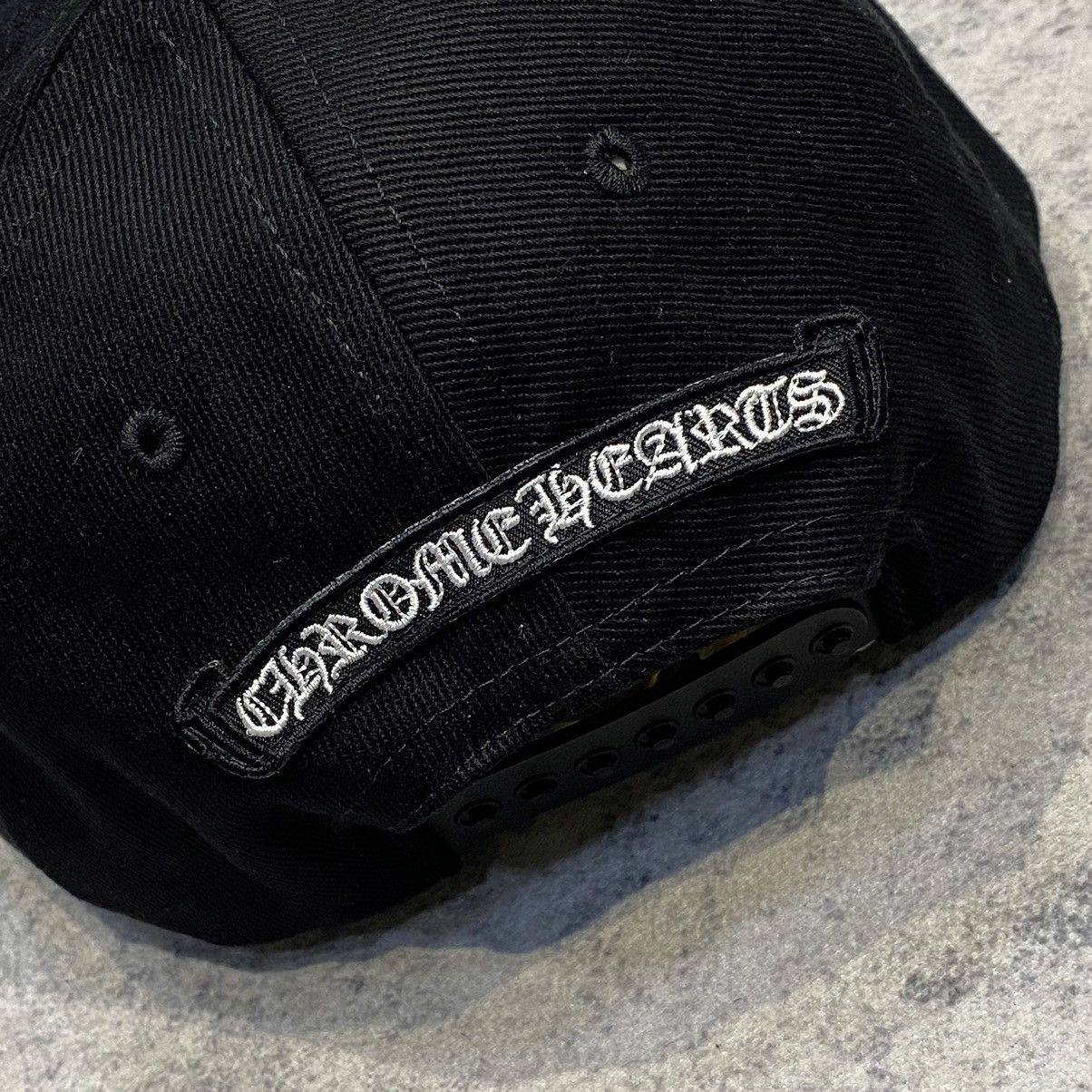 Chrome Hearts Chrome Hearts Dagger Denim Baseball Hat Black/White Size ONE SIZE - 5 Thumbnail