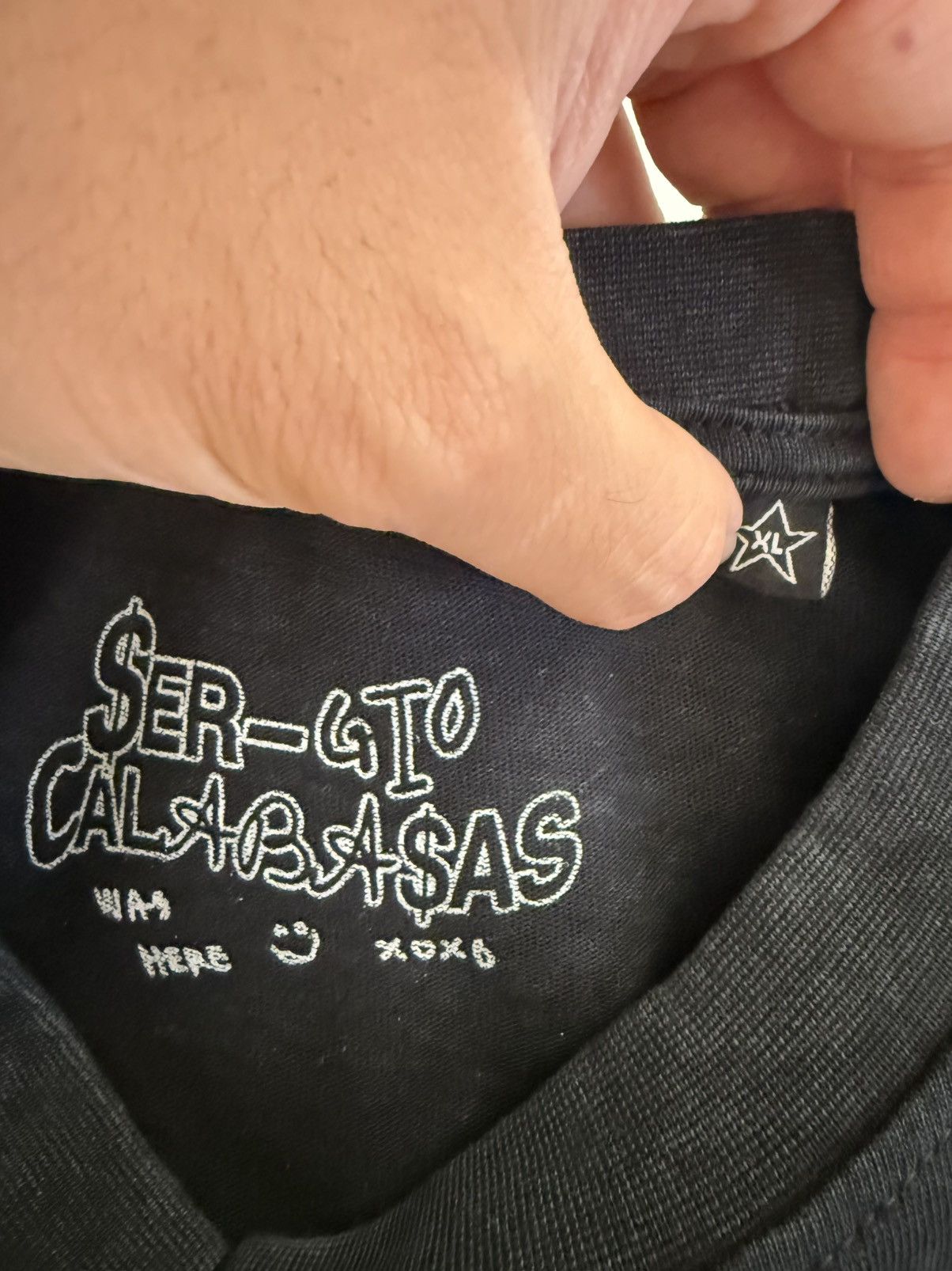 Sergio Calabasas Sergio Calabasas “First Person Shooter” Black Tee Size XL Size US XL / EU 56 / 4 - 3 Thumbnail