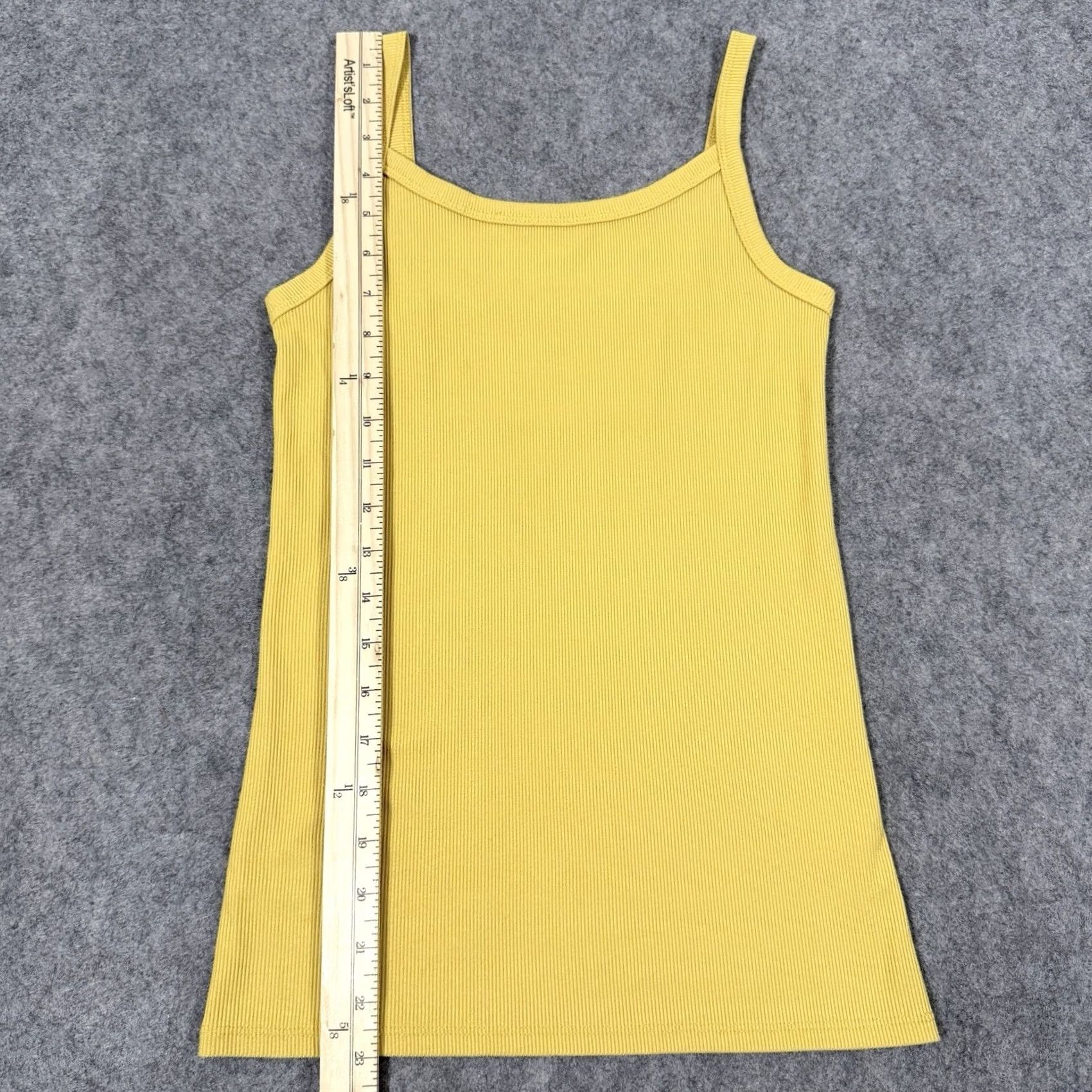 Vintage No Boundaries Yellow Ribbed Tank Top Women's Size Small (3-5) Sleeveless Size S / US 4 / IT 40 - 5 Thumbnail