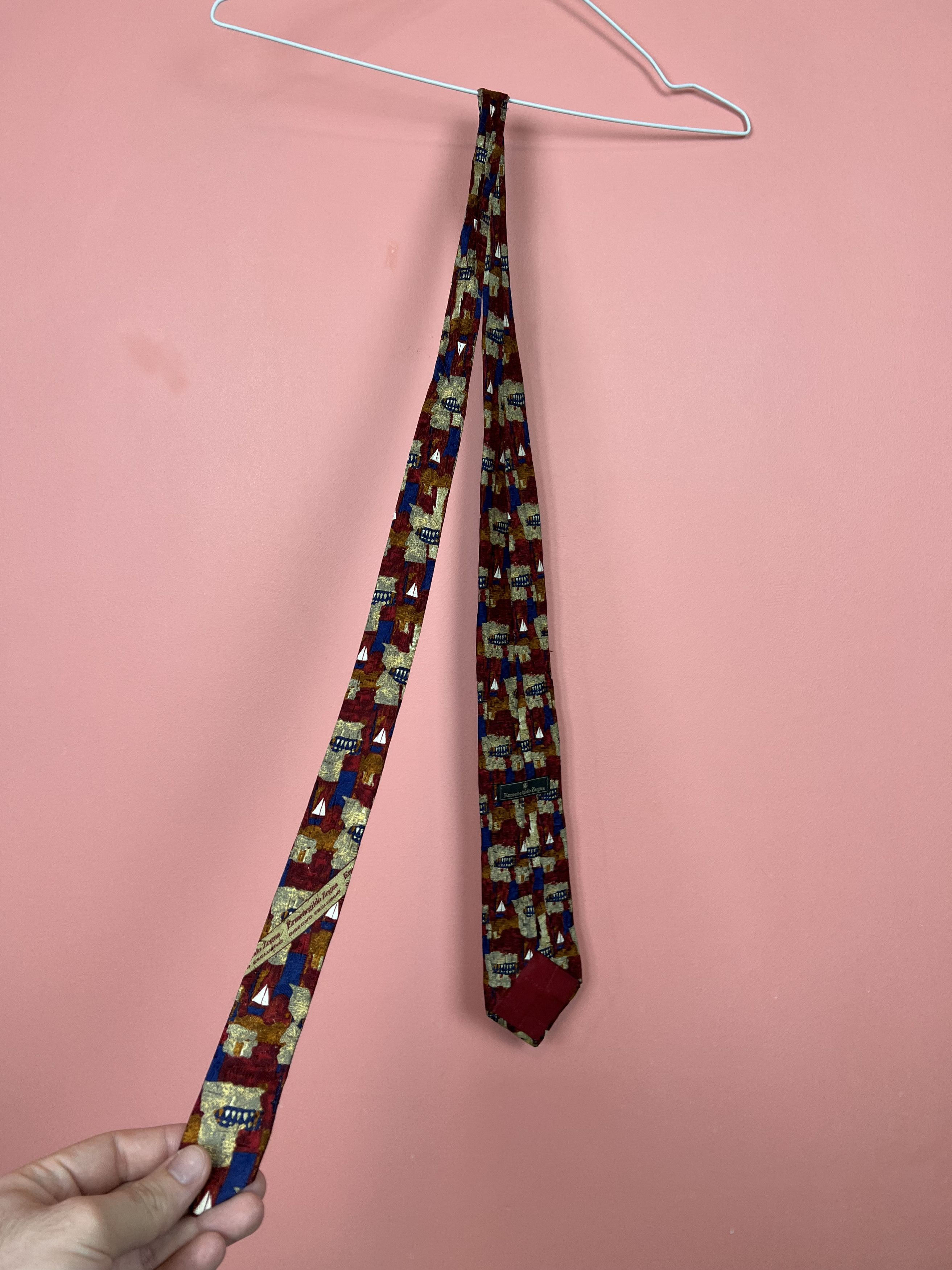 Ermenegildo Zegna Ermenegildo Zegna silk tie vintage rare luxury classic Size ONE SIZE - 4 Thumbnail