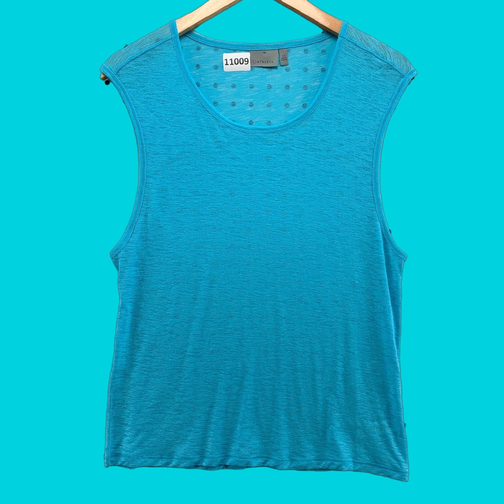 Athleta Athleta Women's Tank Top Blue Lightweight Semi-Sheer Sleeveless Size XS Shirt Adult Womens Athleisure Tank Top Size XS / US 0-2 / IT 36-38 - 1 Thumbnail