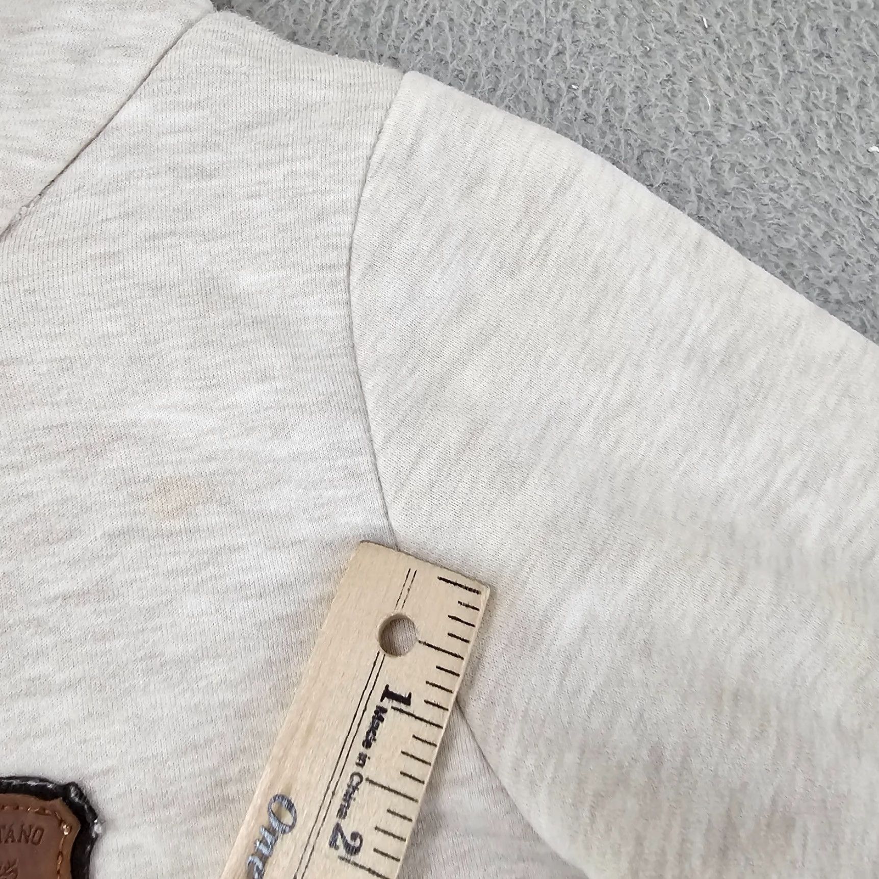 Vintage Naketano Hoodie Womens Small Heather Oatmeal Cowl Neck Pullover Sweater Knit Fleece Pullover Shirt Size S / US 4 / IT 40 - 4 Thumbnail