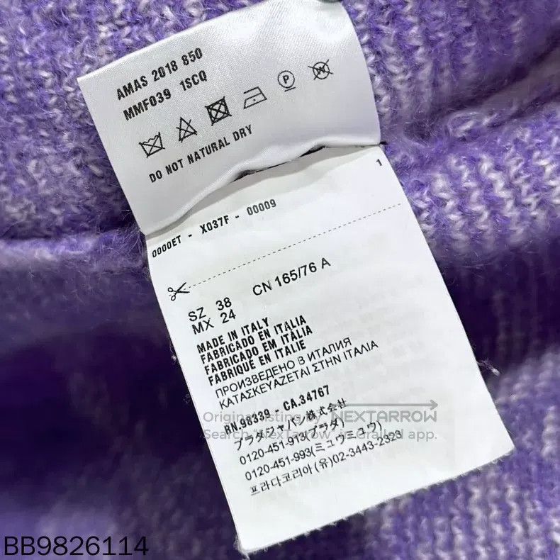 Miu Miu 38 Mohair diamond lattice knit cardigan