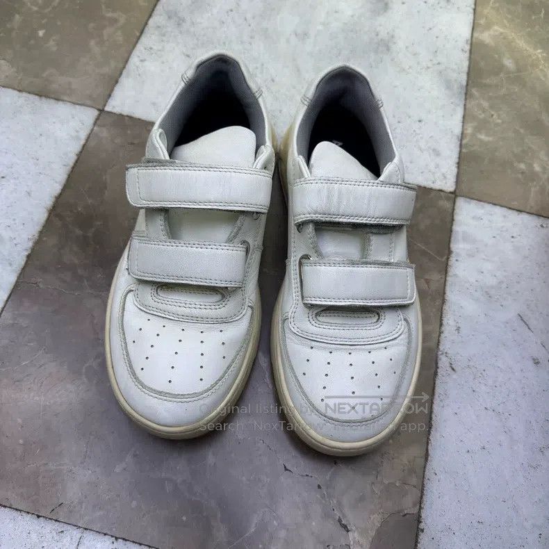 Acne Studios Acne Studios White distressed Velcro sports shoes Size US 6.5 / IT 36.5 - 2 Thumbnail