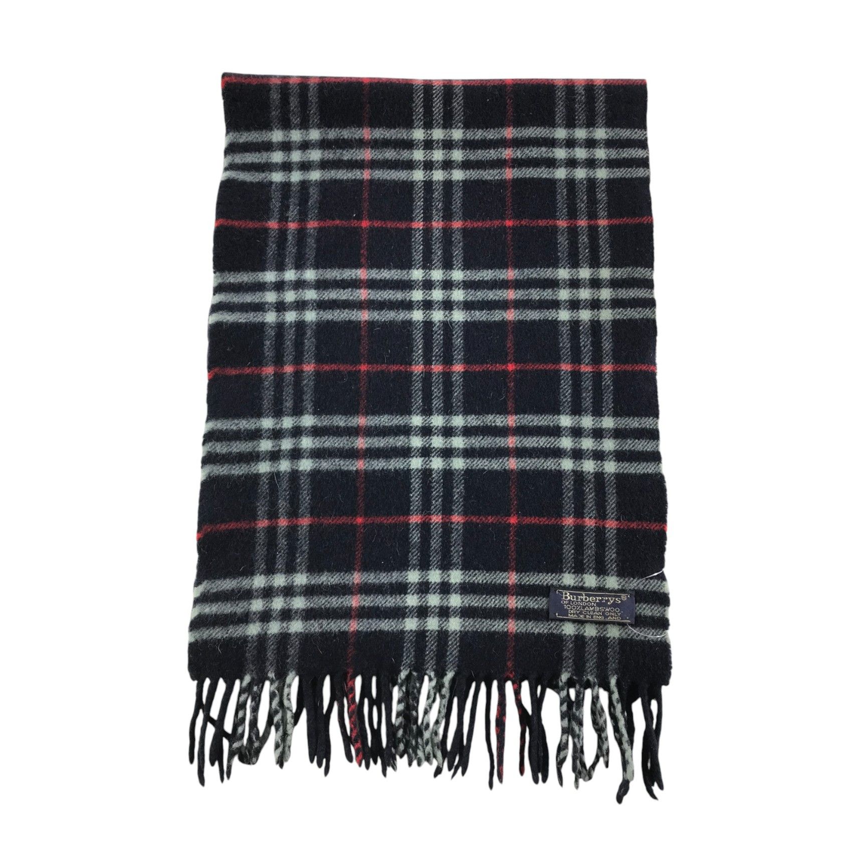 Burberry × Vintage Burberry Scarf / Muffler / Neckwear - WW2702 Size ONE SIZE - 2 Thumbnail