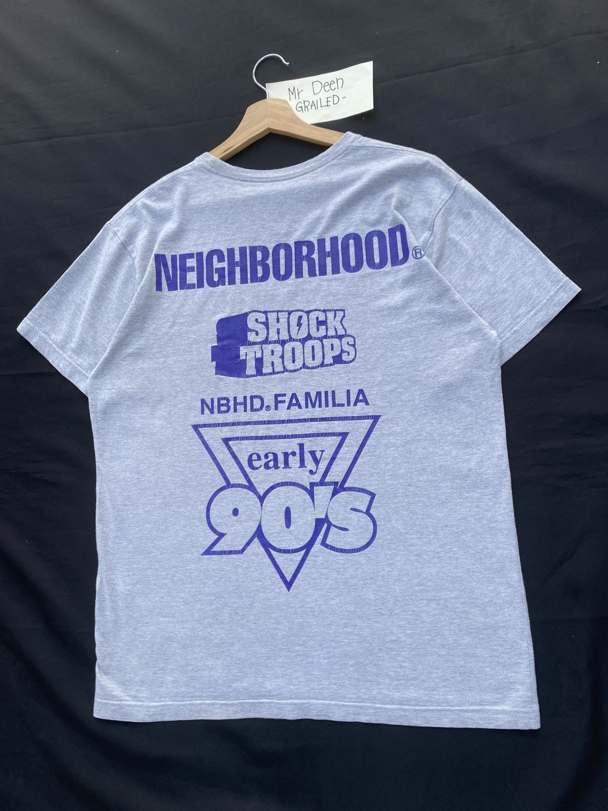 Neighborhood Rare Neighborhood Familia Japanese Brand Grey Tshirt Size US L / EU 52-54 / 3 - 19 Thumbnail