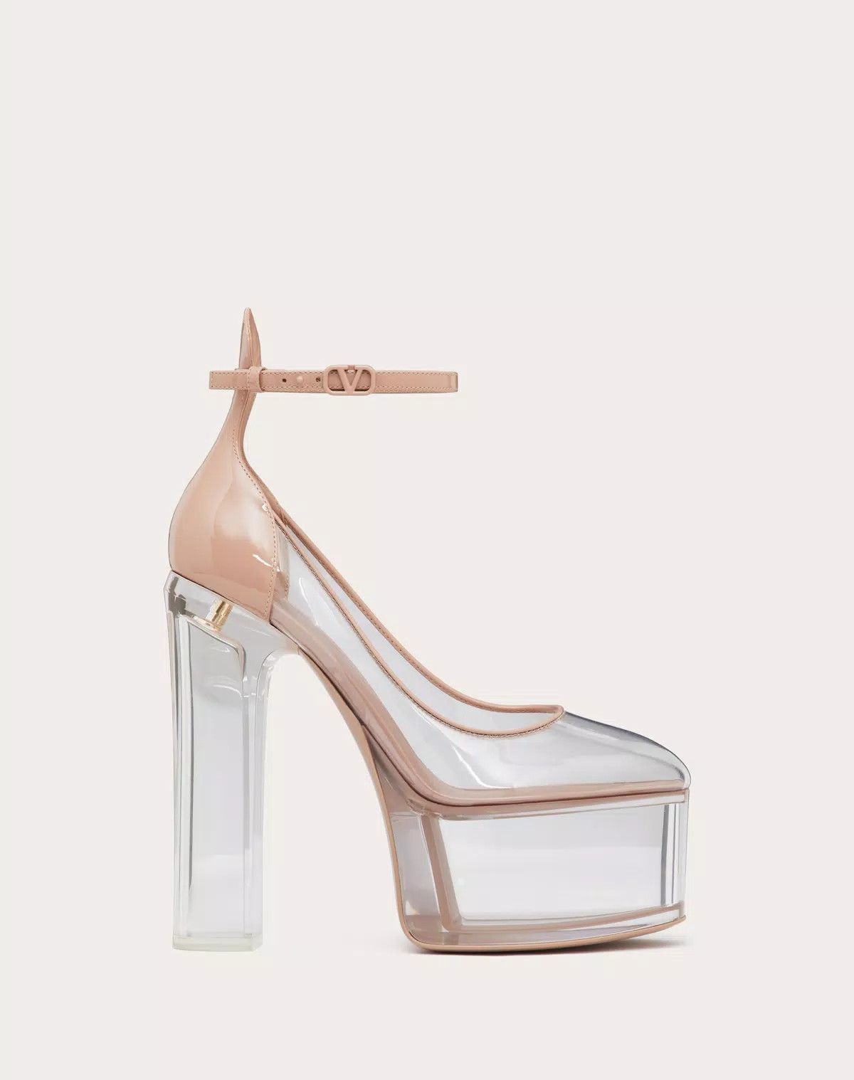 o1s1wg111125 Tan-go Platform Pumps in Trasparente
