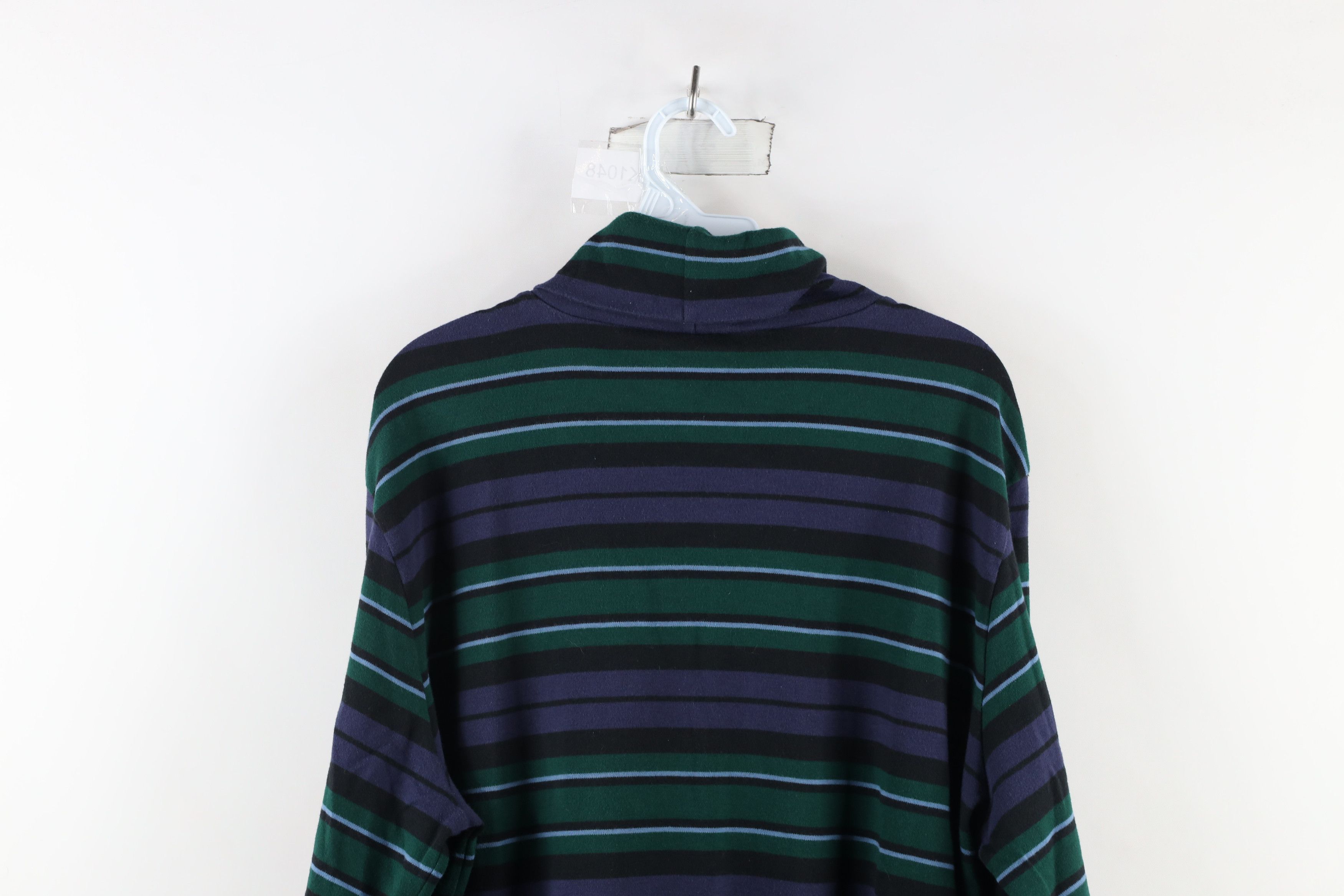 Lands' End × Vintage Vintage 90s Lands End Block Long Sleeve Turtleneck T-Shirt Size US XL / EU 56 / 4 - 7 Thumbnail