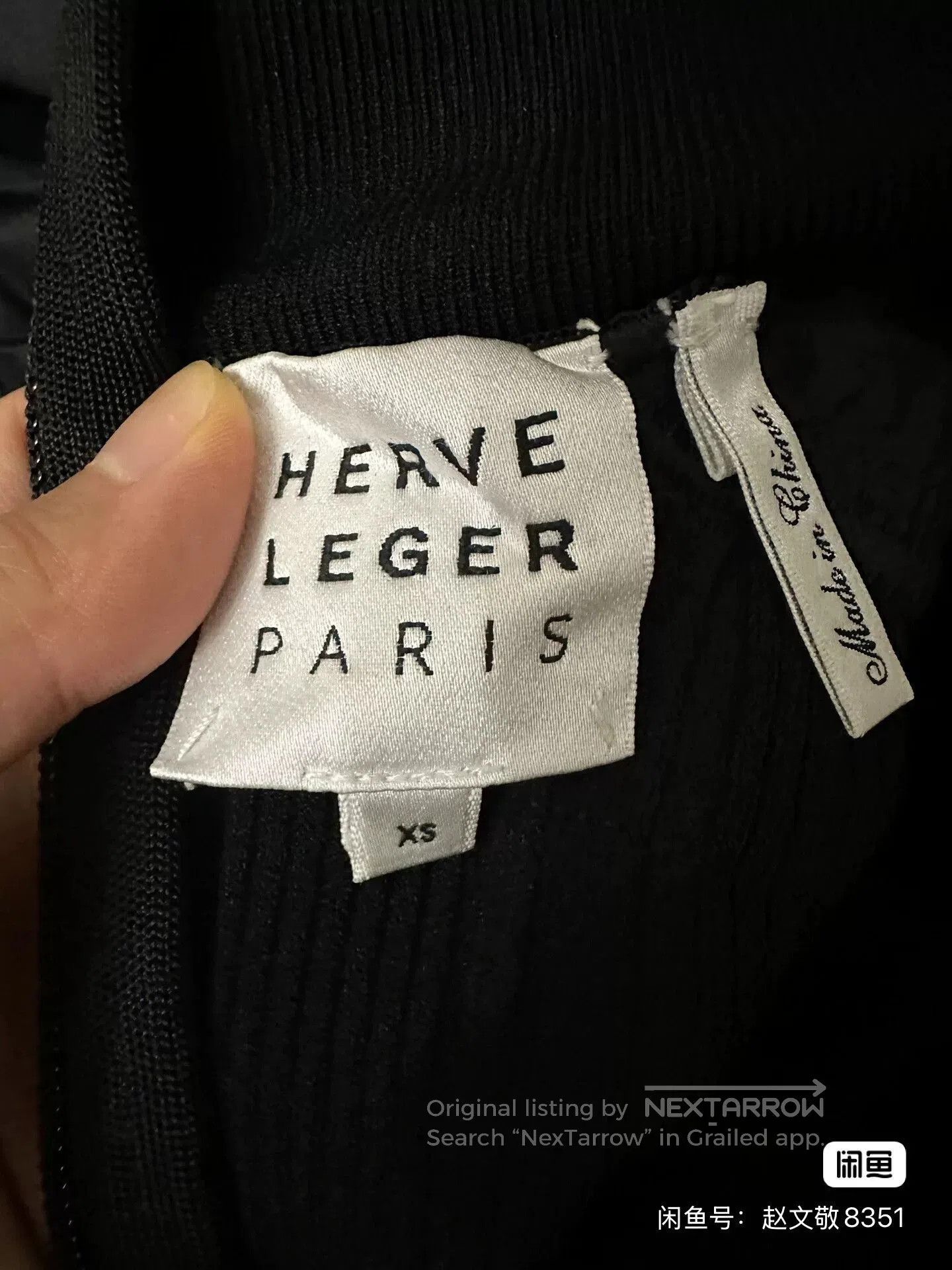 Herve Leger Herve Leger Black Mini Dress. Size S / US 4 / IT 40 - 3 Thumbnail