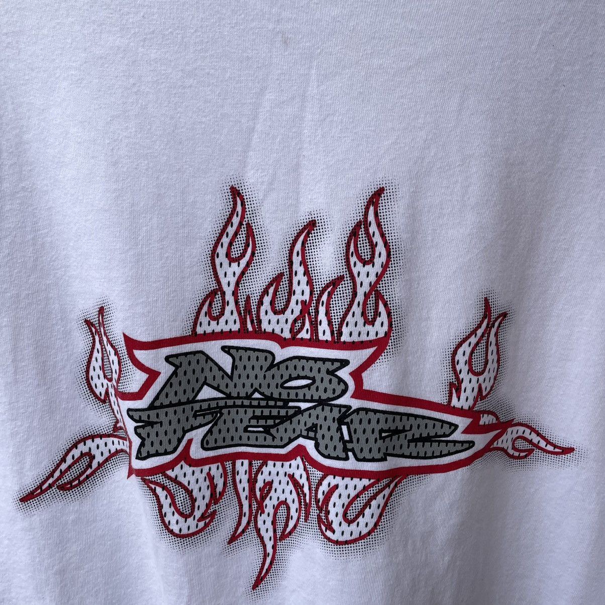 No Fear 🔥Vintage 90s No Fear Big Spellout Flame Long Sleeves Tee Size US XL / EU 56 / 4 - 4 Thumbnail