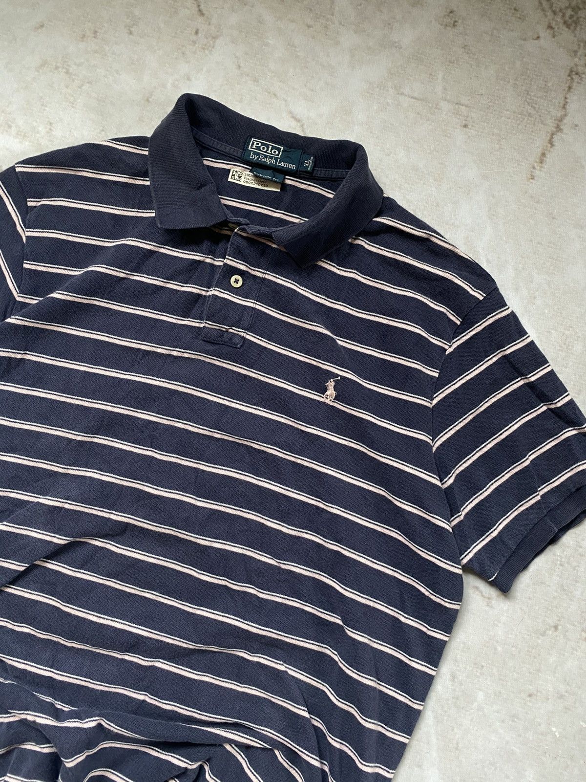 Polo Ralph Lauren × RRL Ralph Lauren × Vintage Vintage Polo Ralph Lauren Striped T-shirt Chief Keef style Size US L / EU 52-54 / 3 - 2 Thumbnail
