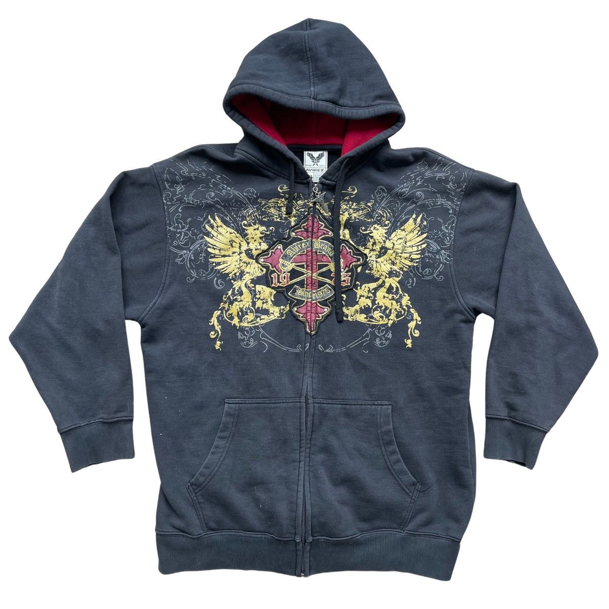 ASKYORSELF/CROSS PATCH VINTAGE フーディー CROSS PATCH VINTAGE HOODIE - ASKYURSELF