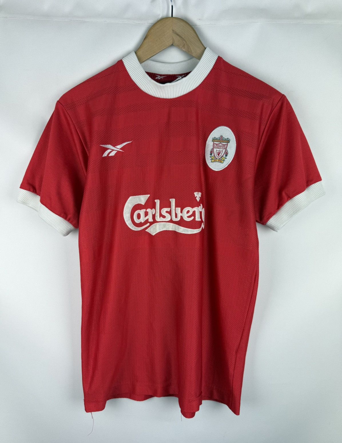 Reebok Reebok FC Liverpool VTG 1998 / 2000 Home Soccer Jersey Shirt Size US S / EU 44-46 / 1 - 1 Thumbnail