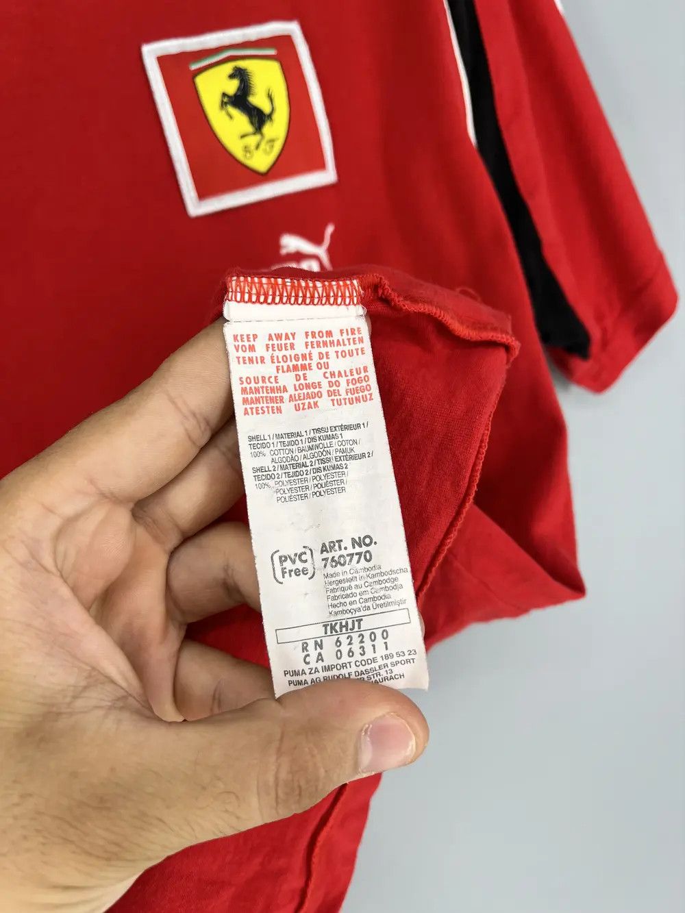 Ferrari × Puma × Vintage Puma Ferrari Santander Shell Formula 1 size young Size US M / EU 48-50 / 2 - 12 Thumbnail