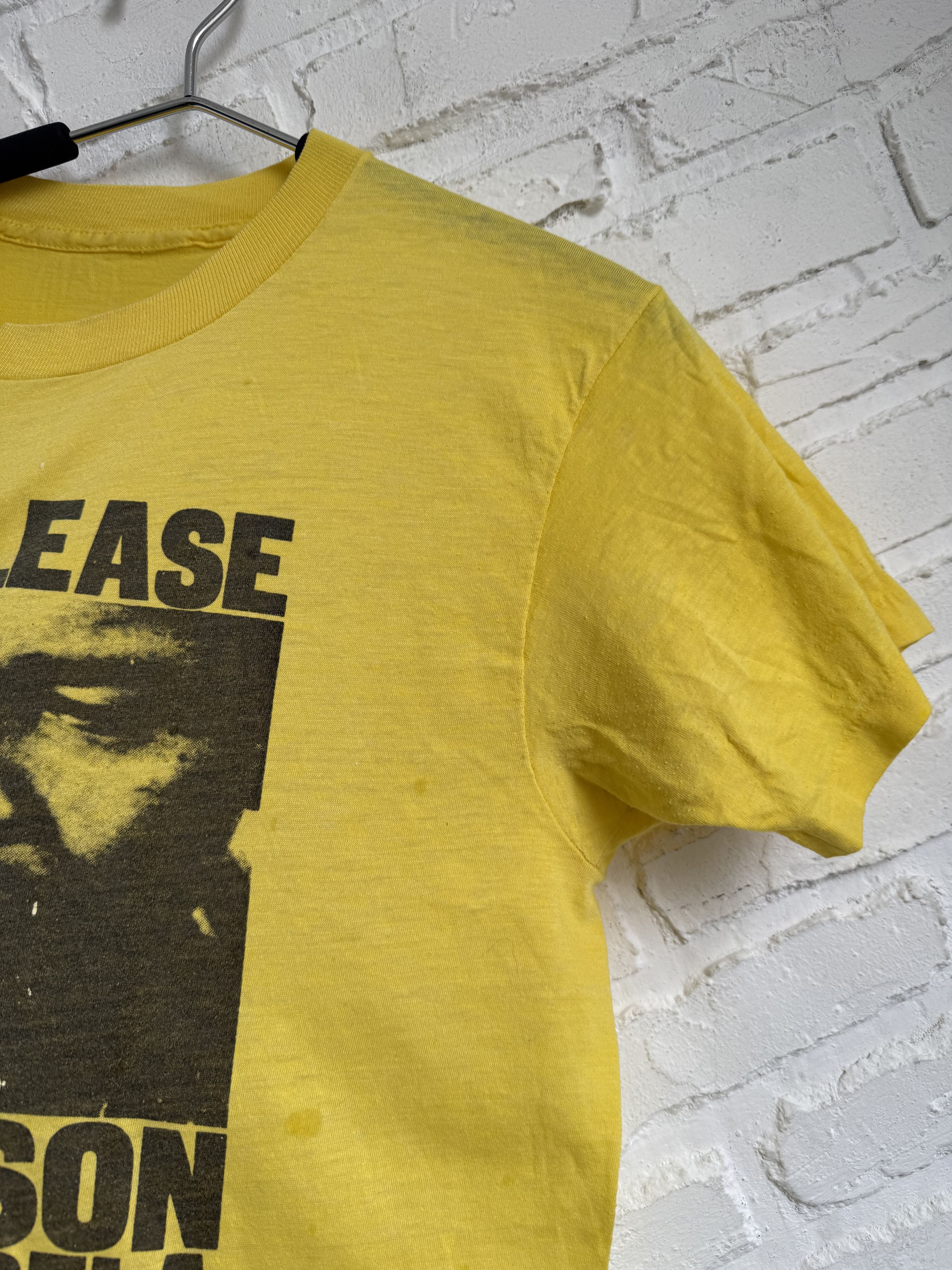 Vintage RARE Vintage 70s 80s Release Nelson Mandela protest t-shirt Size US M / EU 48-50 / 2 - 2 Thumbnail