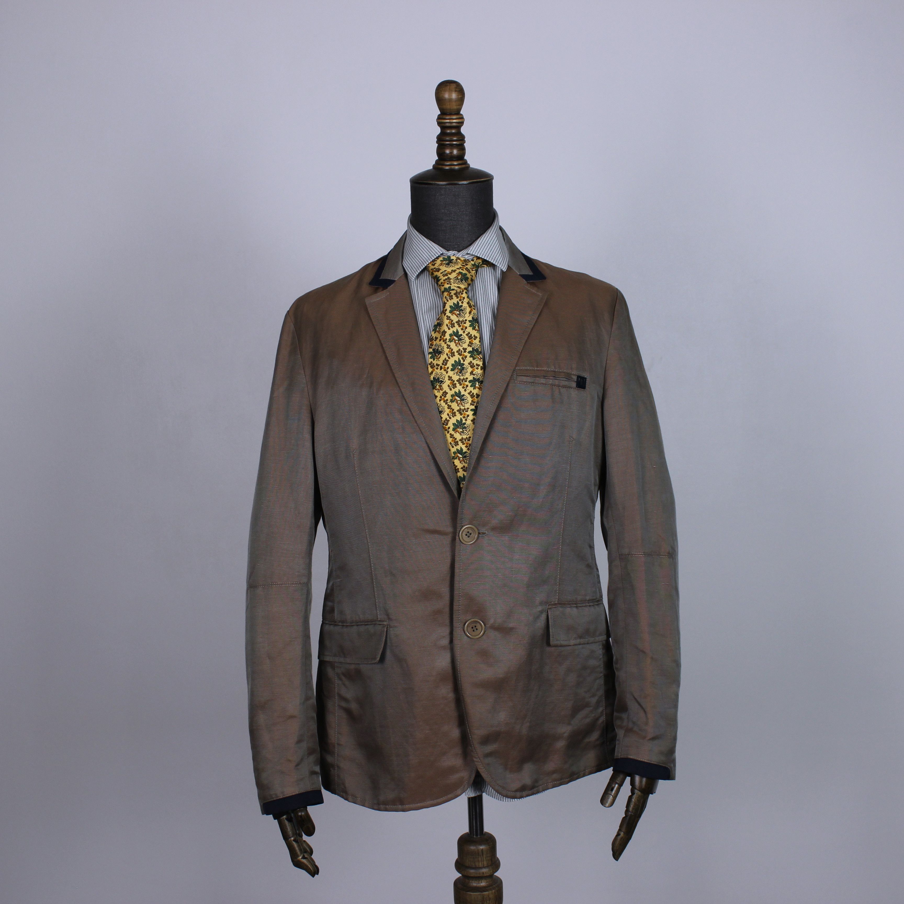 Dirk Bikkembergs Dirk Bikkembergs vintage Nylon Linen blazer tailoring 52R Size 52R - 10 Thumbnail