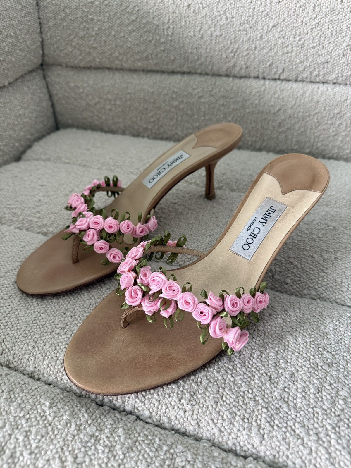 Jimmy Choo Jimmy Choo Roses Sandals Size US 10 / IT 40 - 4 Thumbnail