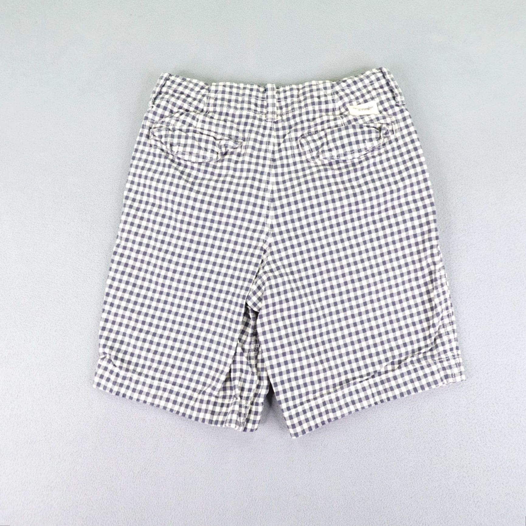 Abercrombie & Fitch Abercrombie & Fitch Shorts Mens 28 Blue White Gingham Check Button Fly Drawstrings 28 Men Blue Plaid Casual Chino Outdoor Preppy Mens Size US 28 / EU 44 - 4 Thumbnail