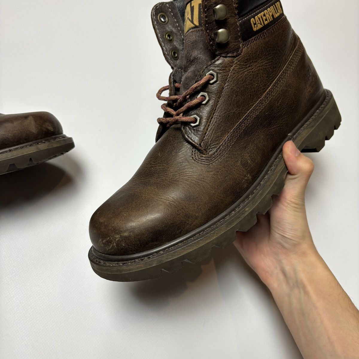 Caterpillar × Timberland CATERPILLAR VINTAGE REAL LEATHER BOOT Size US 10 / EU 43 - 4 Thumbnail