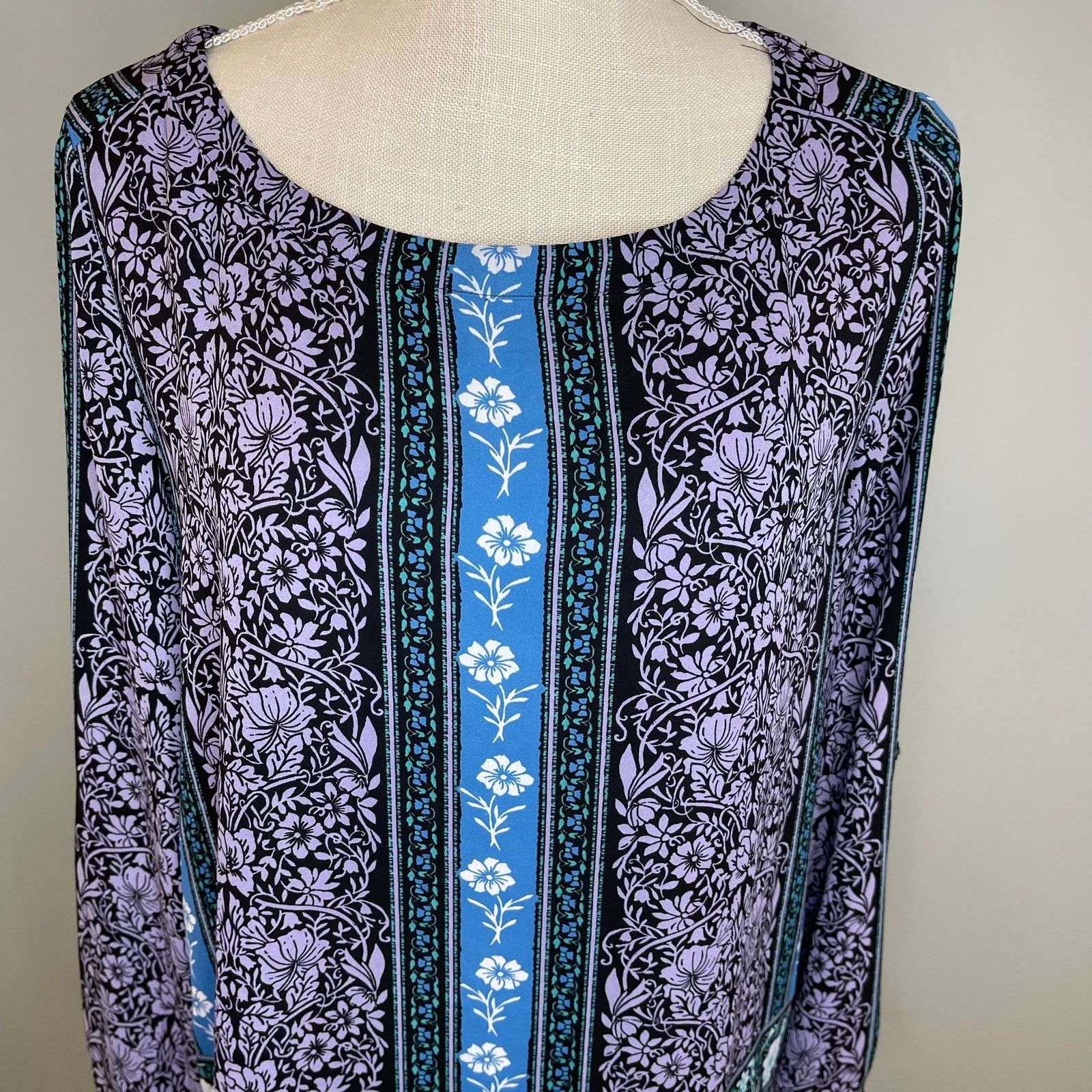 Loft LOFT Floral Pullover Tunic Blouse Top Size S / US 4 / IT 40 - 4 Thumbnail