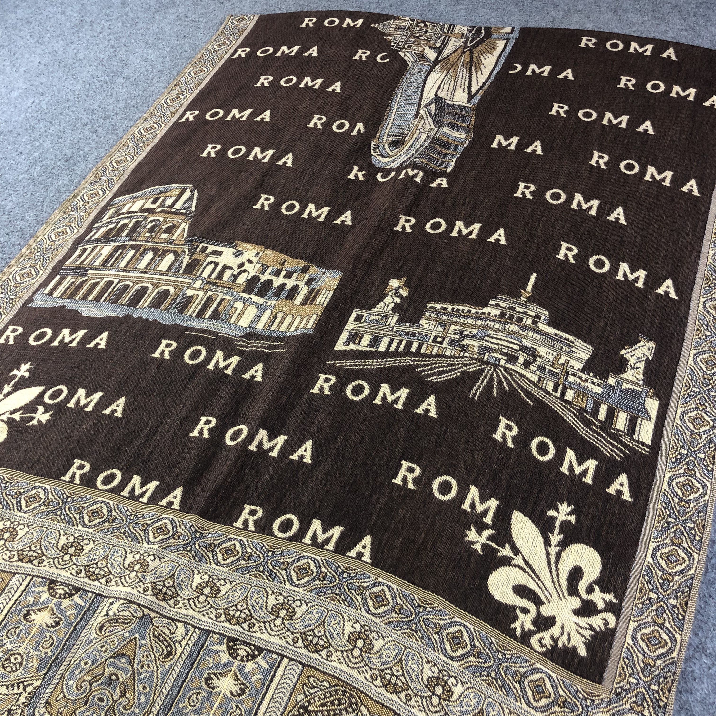 Vintage Roma Italia Shawl/Scarf/Muffler/Poncho/Wrap V1154 Size ONE SIZE - 2 Thumbnail
