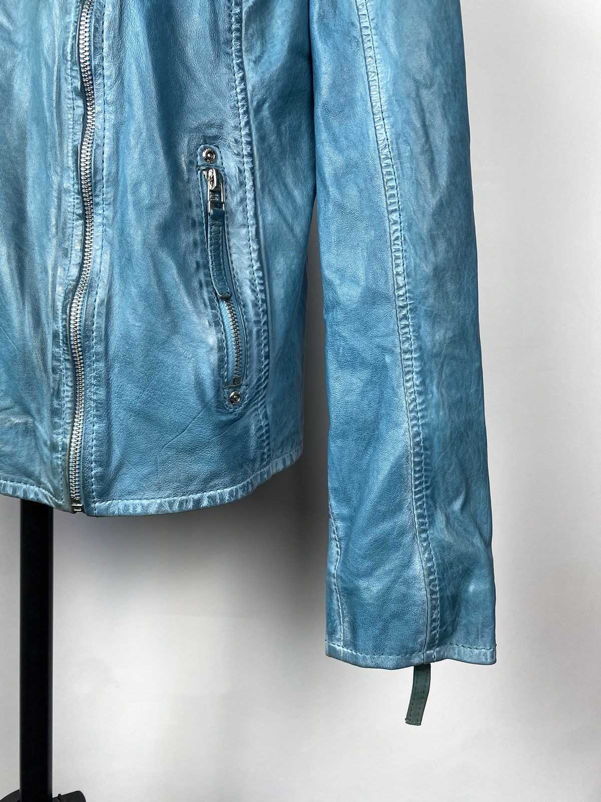 Japanese Brand Vintage Gipsy Japanese Leather Jacket Motorcycle Racing Size XL / US 12-14 / IT 48-50 - 8 Thumbnail