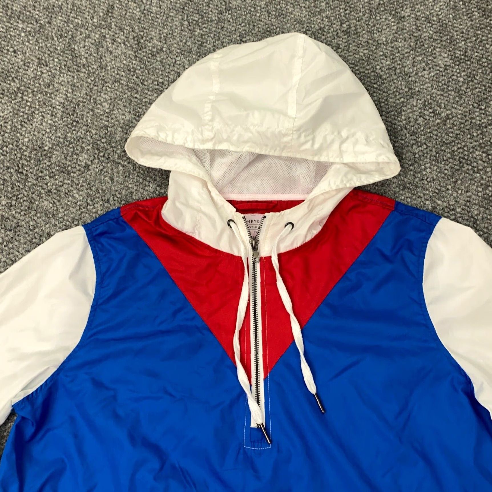 Empyre Empyre Jacket Mens L Red Windbreaker Zip Front Lightweight Collared Pockets Reflective 1/4 Zip Size US L / EU 52-54 / 3 - 2 Thumbnail